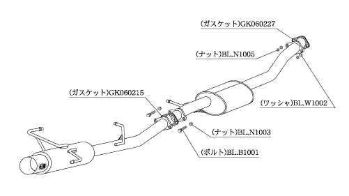 Kakimoto Exhaust System for Nissan Silvia S14/15