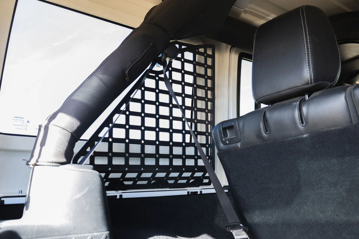 DV8 Offroad 2007-2018 Jeep Wrangler JK 4-Door Pocketed Rear Window Molle Panels