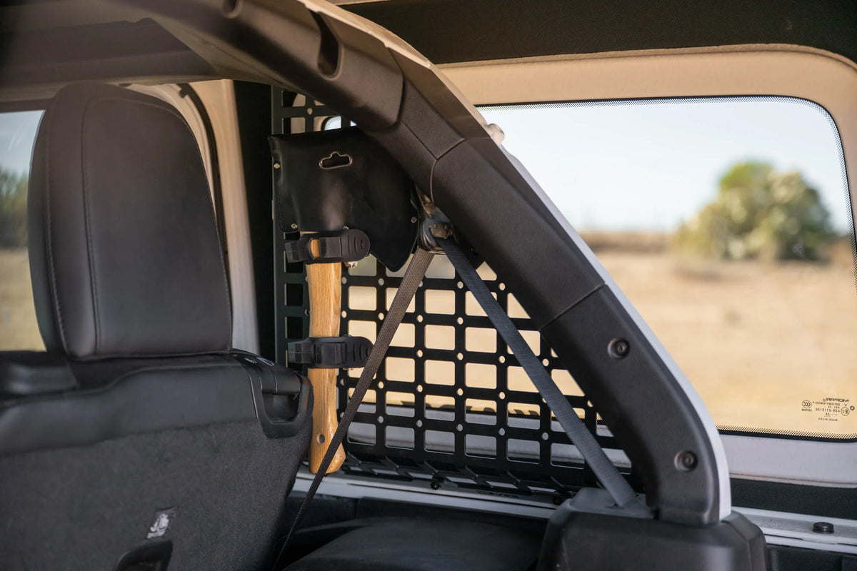 DV8 Offroad 2018-2026 Jeep Wrangler JL 4-Door Rear Window Pocketed Molle Panels