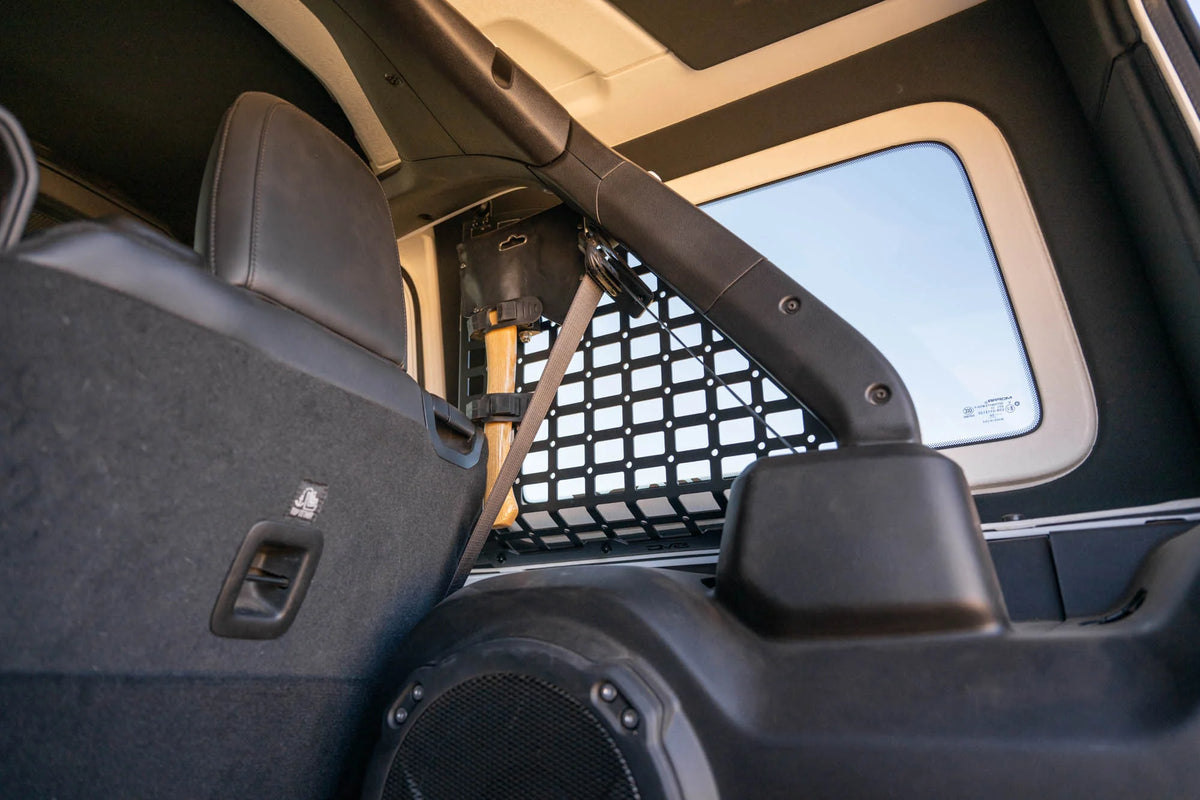 DV8 Offroad 2018-2026 Jeep Wrangler JL 4-Door Rear Window Pocketed Molle Panels