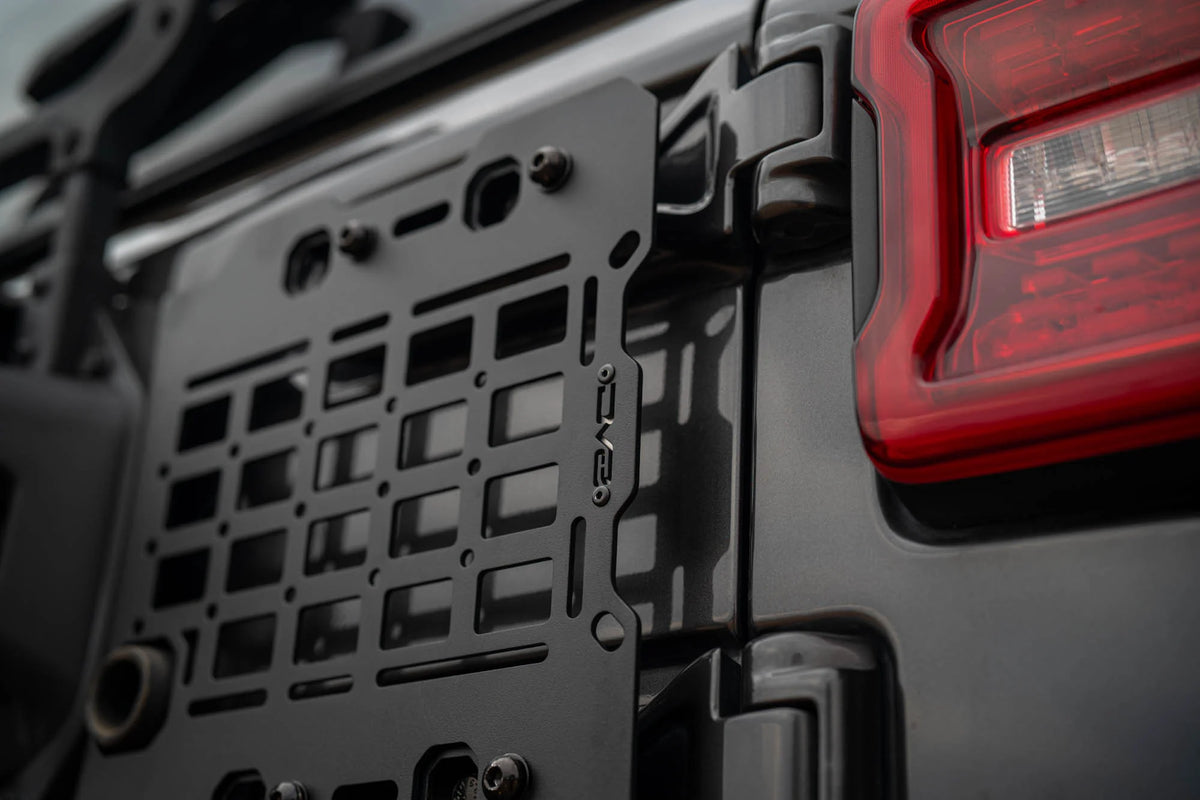 DV8 Offroad 2018-2026 Jeep Wrangler JL Tailgate Reinforcement Molle Panel