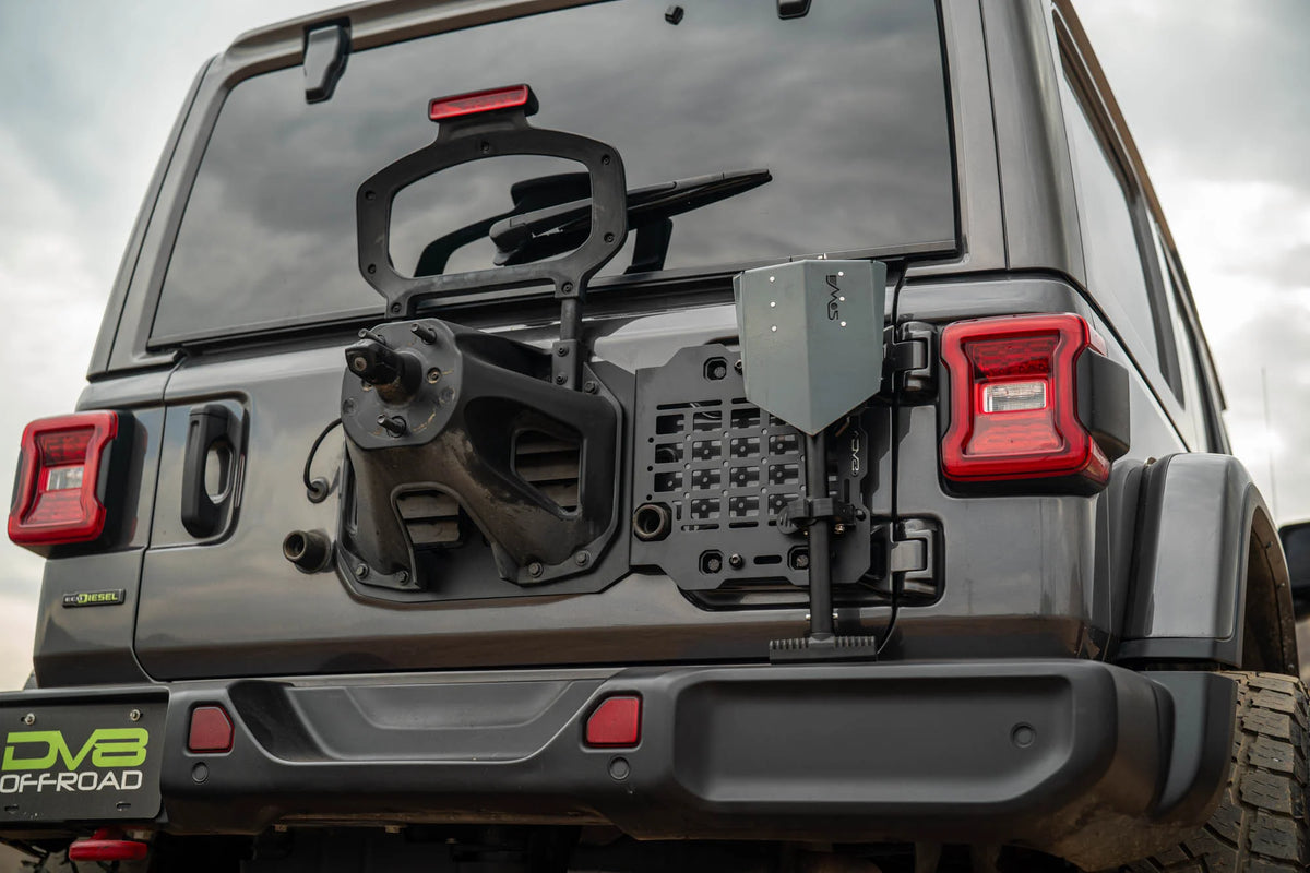 DV8 Offroad 2018-2026 Jeep Wrangler JL Tailgate Reinforcement Molle Panel
