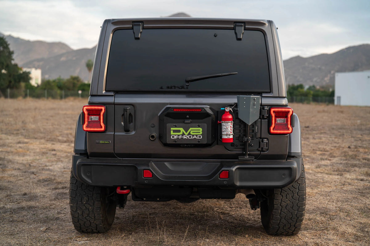 DV8 Offroad 2018-2026 Jeep Wrangler JL Tailgate Reinforcement Molle Panel