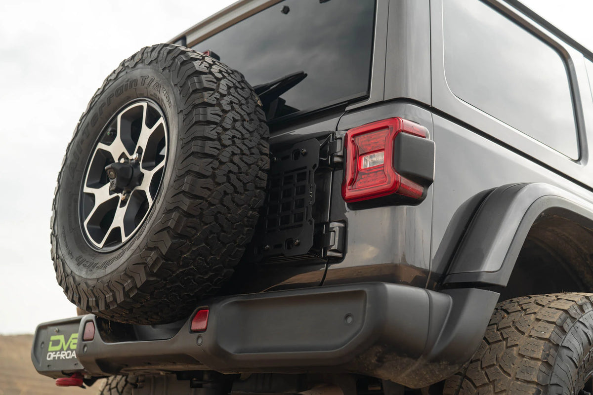 DV8 Offroad 2018-2026 Jeep Wrangler JL Tailgate Reinforcement Molle Panel