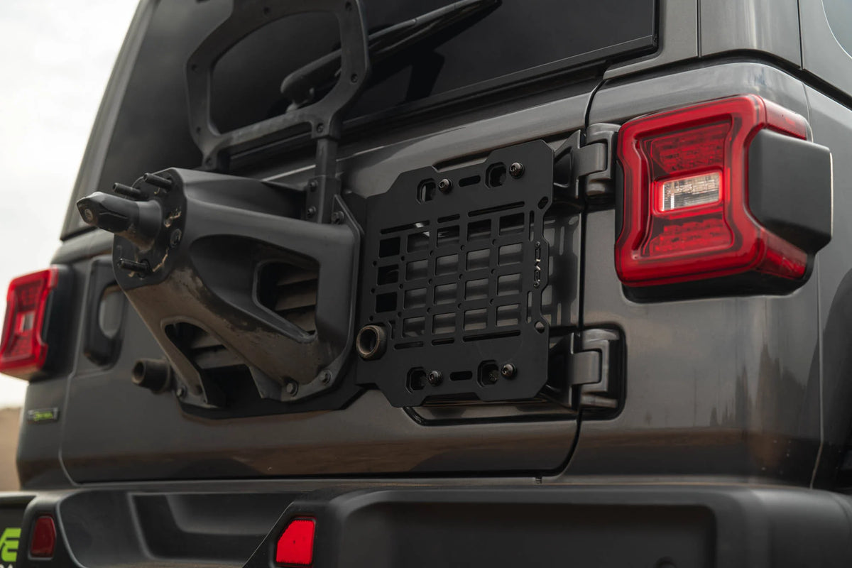 DV8 Offroad 2018-2026 Jeep Wrangler JL Tailgate Reinforcement Molle Panel