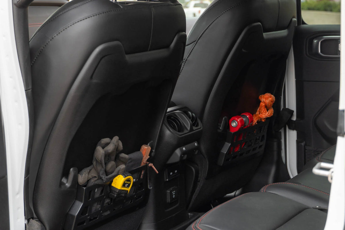 DV8 Offroad 2018-2026 Jeep Wrangler JL & Gladiator JT Rubicon/Mojave Seat Back Molle Pockets