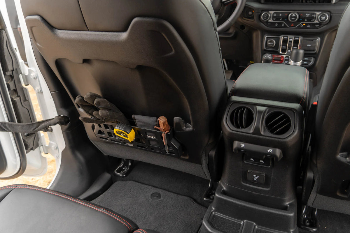 DV8 Offroad 2018-2026 Jeep Wrangler JL & Gladiator JT Rubicon/Mojave Seat Back Molle Pockets