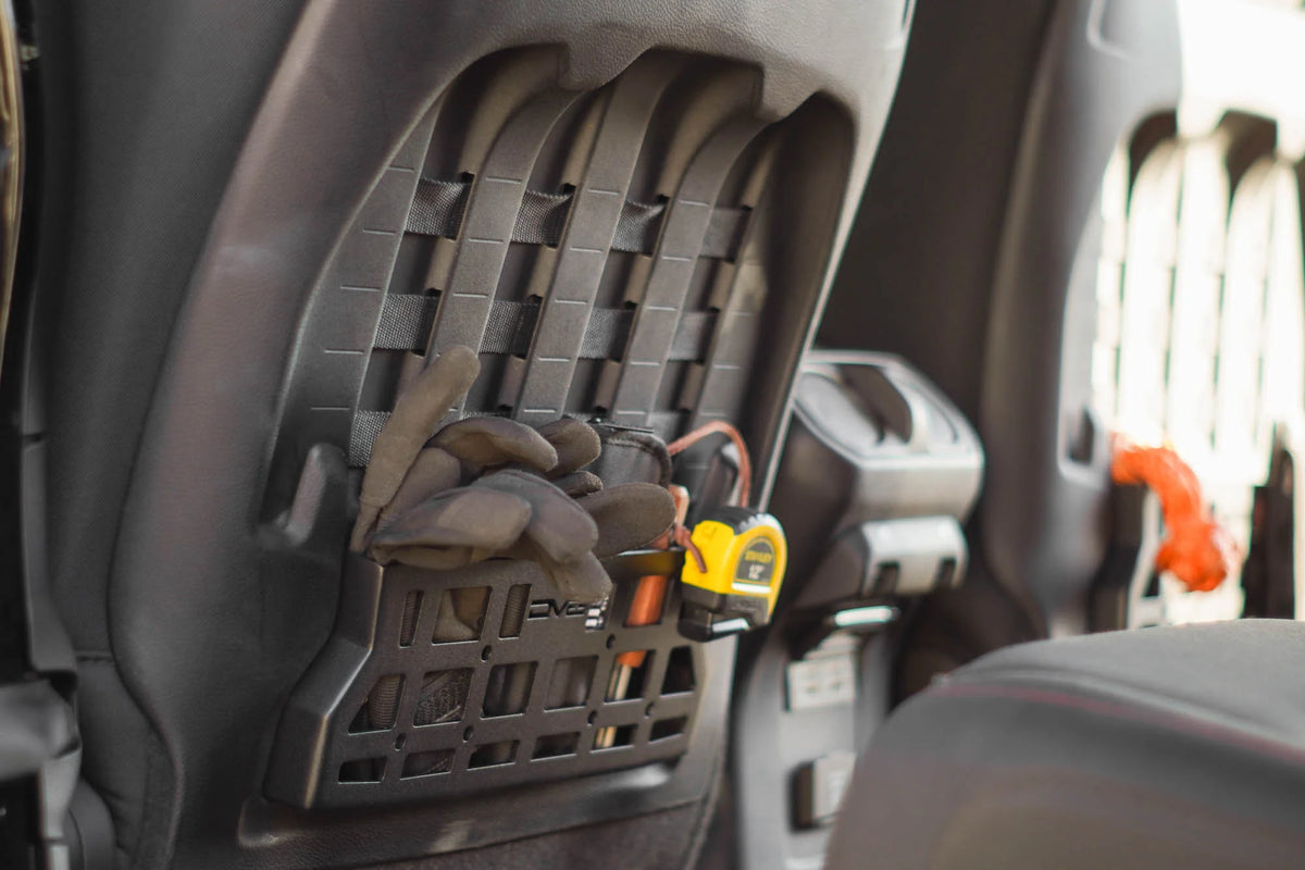 DV8 Offroad 2018-2026 Jeep Wrangler JL & Gladiator JT Rubicon/Mojave Seat Back Molle Pockets