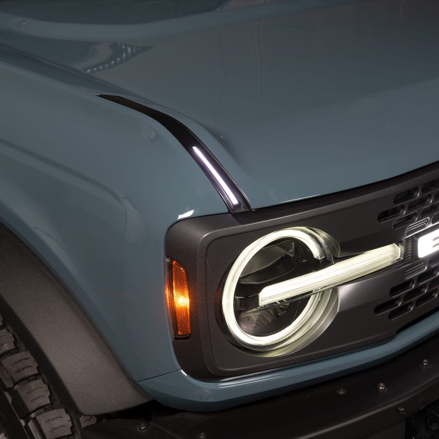 Putco Luminix LED DRL Lights, 1 Pair of Hood Limb Riser Replacements - Fits Ford Bronco/Bronco Raptor 2021-2025
