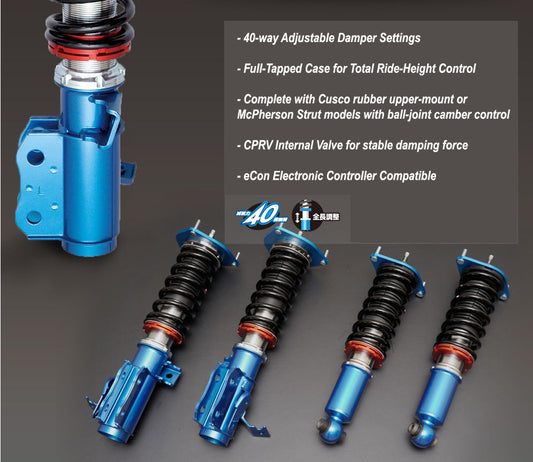 Cusco 2023+ Nissan 400Z (RZ34) 40-Way Adj Street Zero-A Coilover Kit w/ Pillowball Upper Mount
