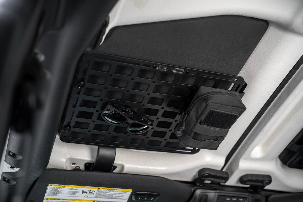 DV8 Offroad 2018-2026 Jeep Wrangler JL Roof Mount for 15 x 12 Molle Panel