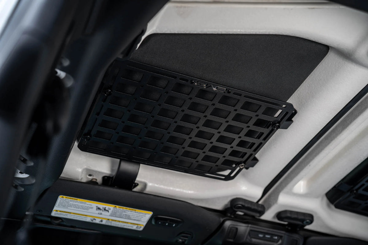 DV8 Offroad 2018-2026 Jeep Wrangler JL Roof Mount for 15 x 12 Molle Panel