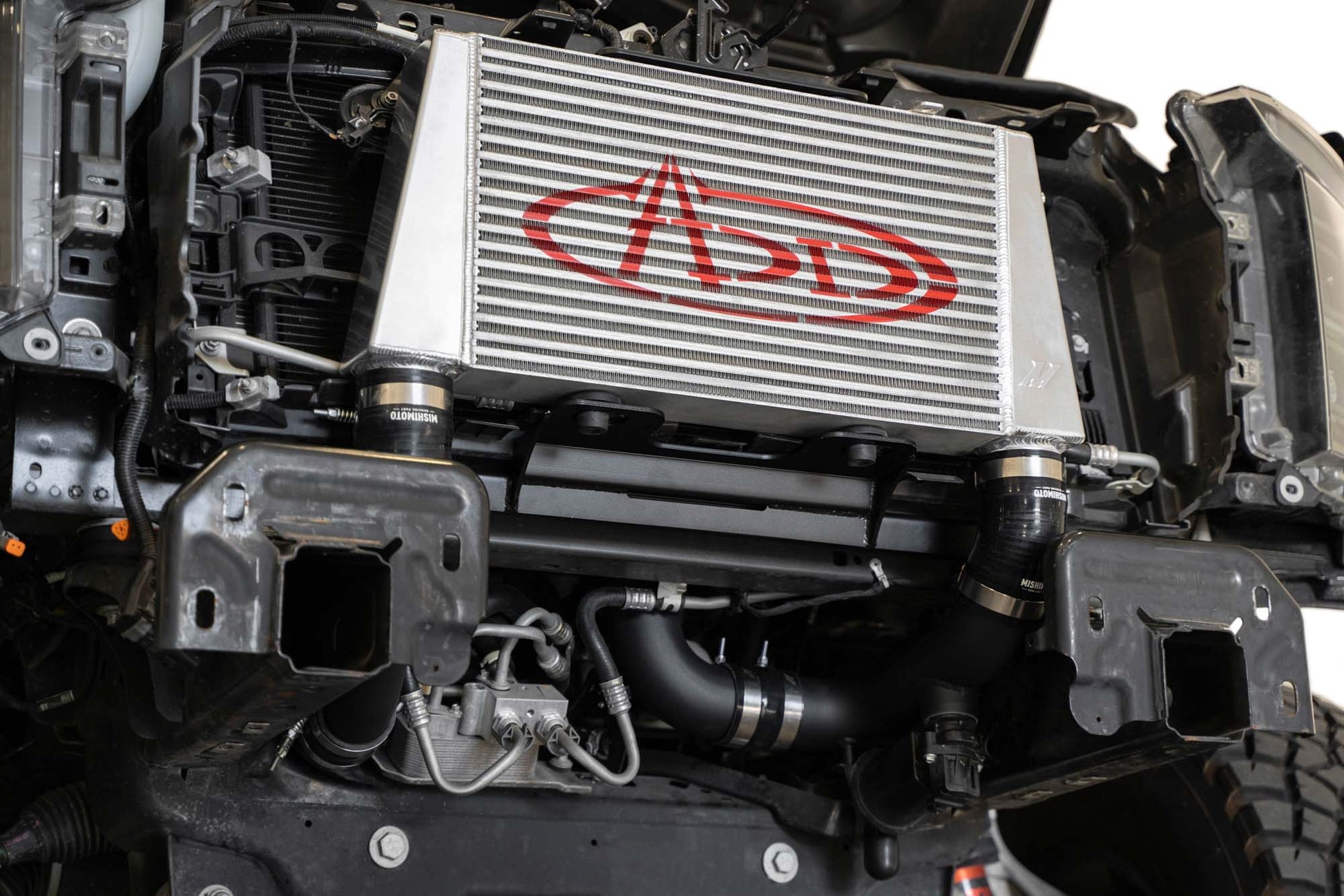 ADD high mount intercooler core and mounting detail for Ford F-150 and Raptor
