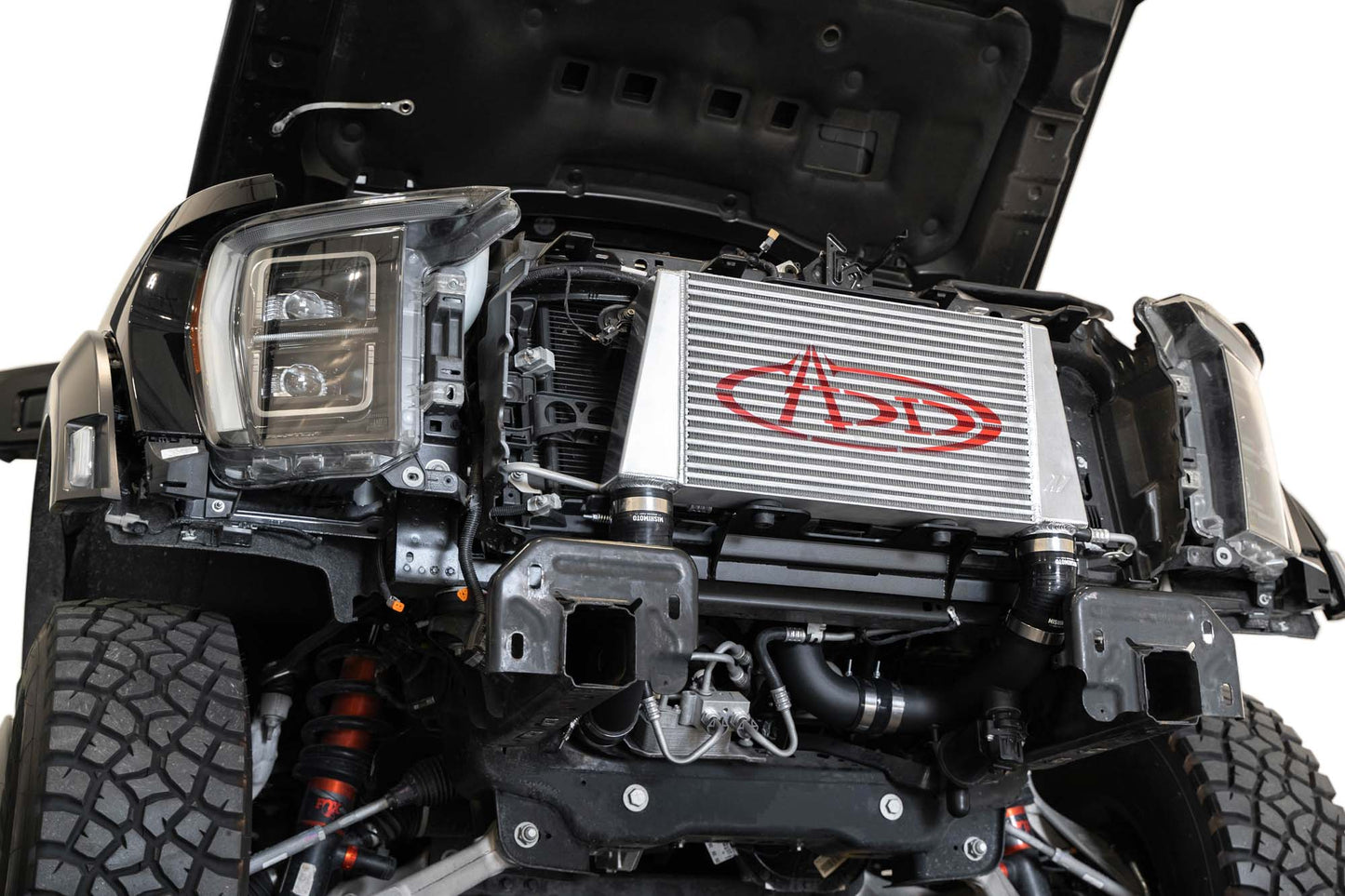 ADD high mount intercooler upgrade kit installation detail for Ford F-150 and Raptor