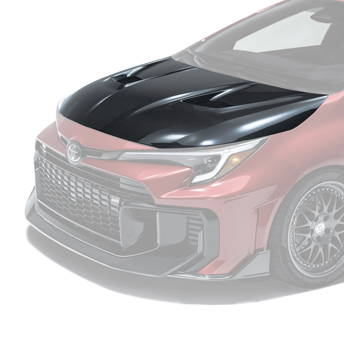 ADRO Toyota GR Corolla Prepreg Carbon Fiber Hood