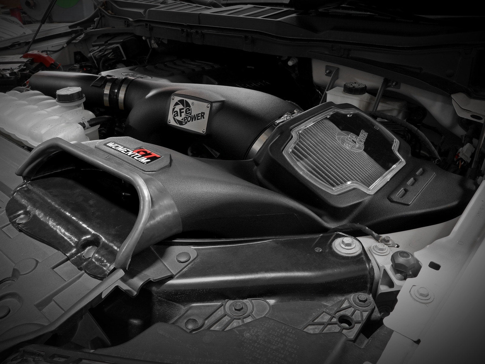 aFe POWER 50-70072D Momentum GT cold air intake installed on Ford F-150 3.5L EcoBoost