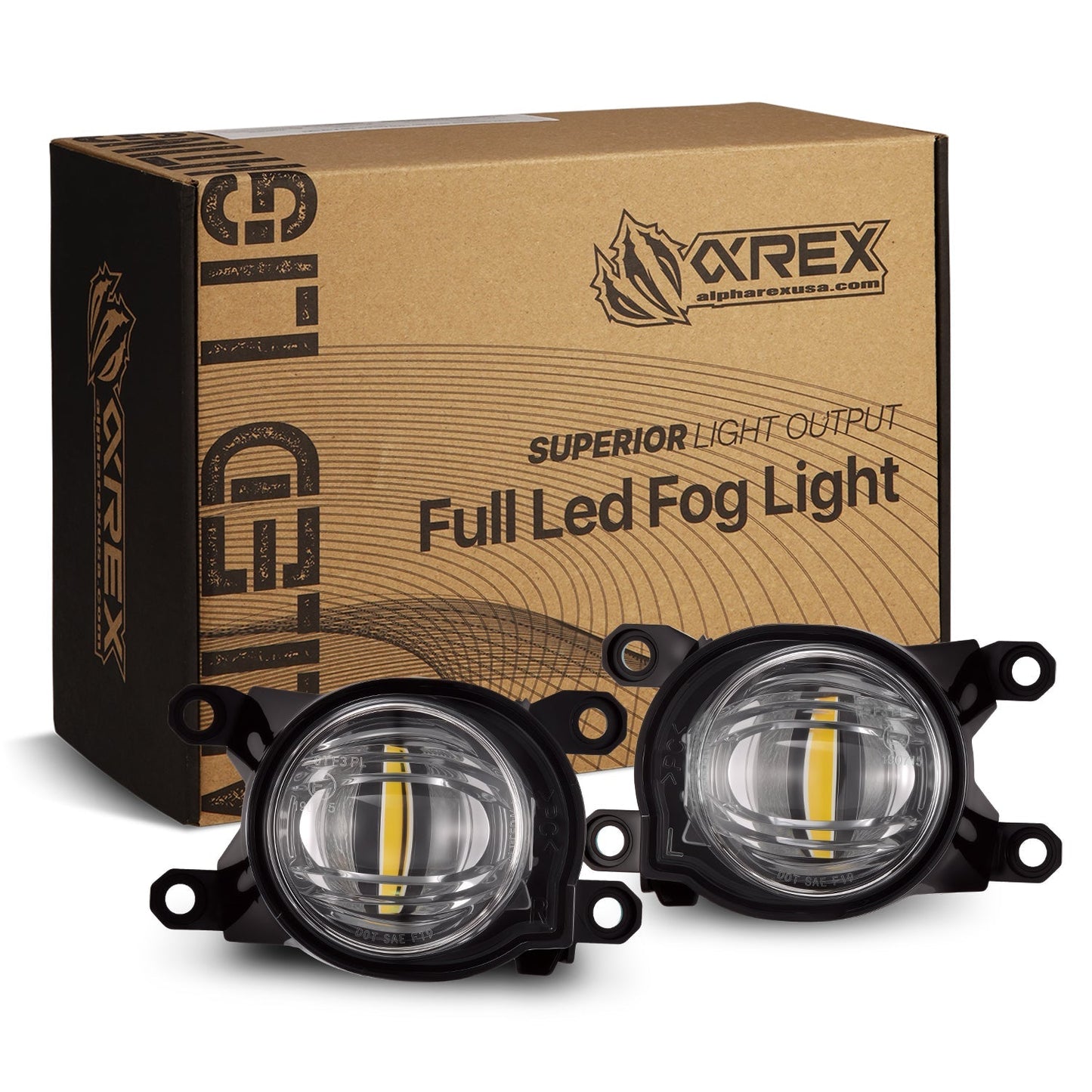 AlphaRex DoubleTap Dual Color LED Projector Fog Lights for 2024-2026 Toyota Land Cruiser