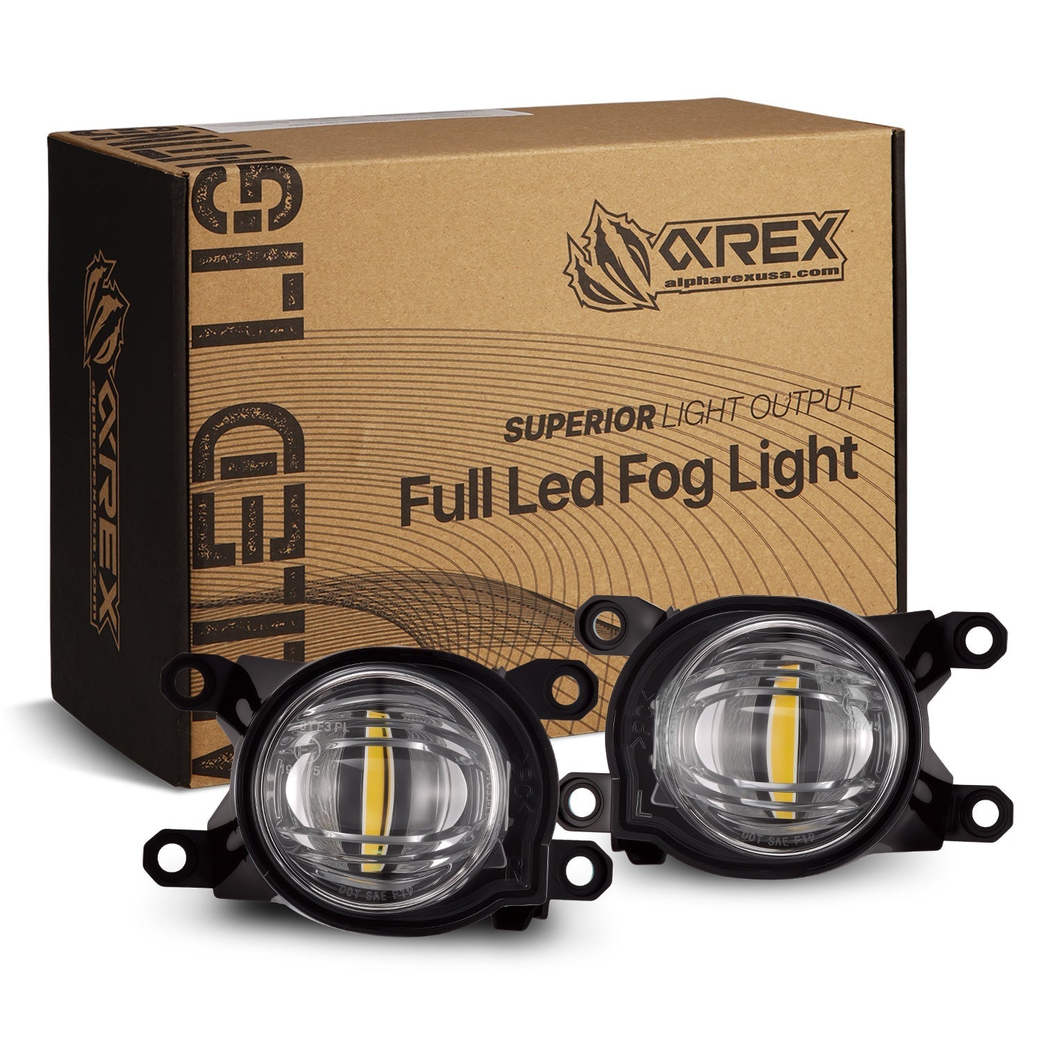 AlphaRex DoubleTap Dual Color LED Projector Fog Lights for 2024-2026 Toyota Land Cruiser