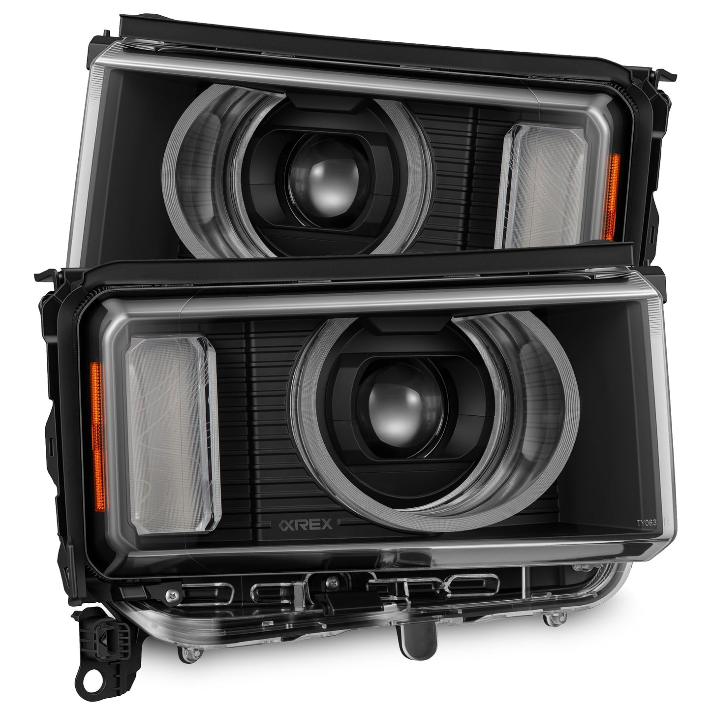 AlphaRex Heritage Edition LED Projector Headlights Black for 2024-2026 Toyota Land Cruiser