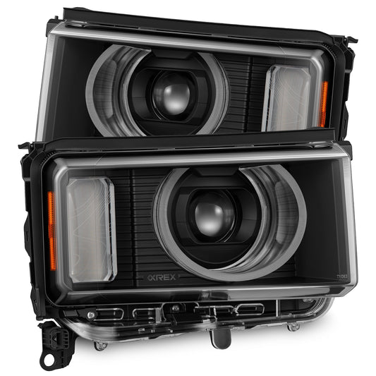 AlphaRex Heritage Edition LED Projector Headlights Black for 2024-2026 Toyota Land Cruiser