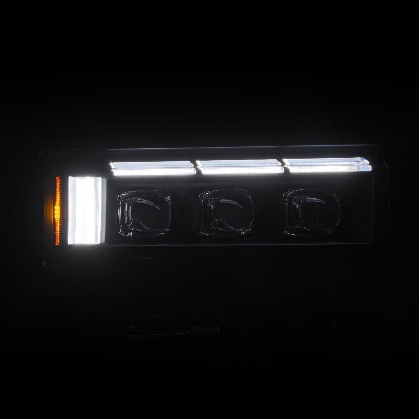 AlphaRex NOVA-Series Black headlight detail for 2024-2026 Toyota Land Cruiser