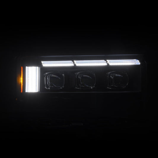 AlphaRex NOVA-Series Black headlight detail for 2024-2026 Toyota Land Cruiser