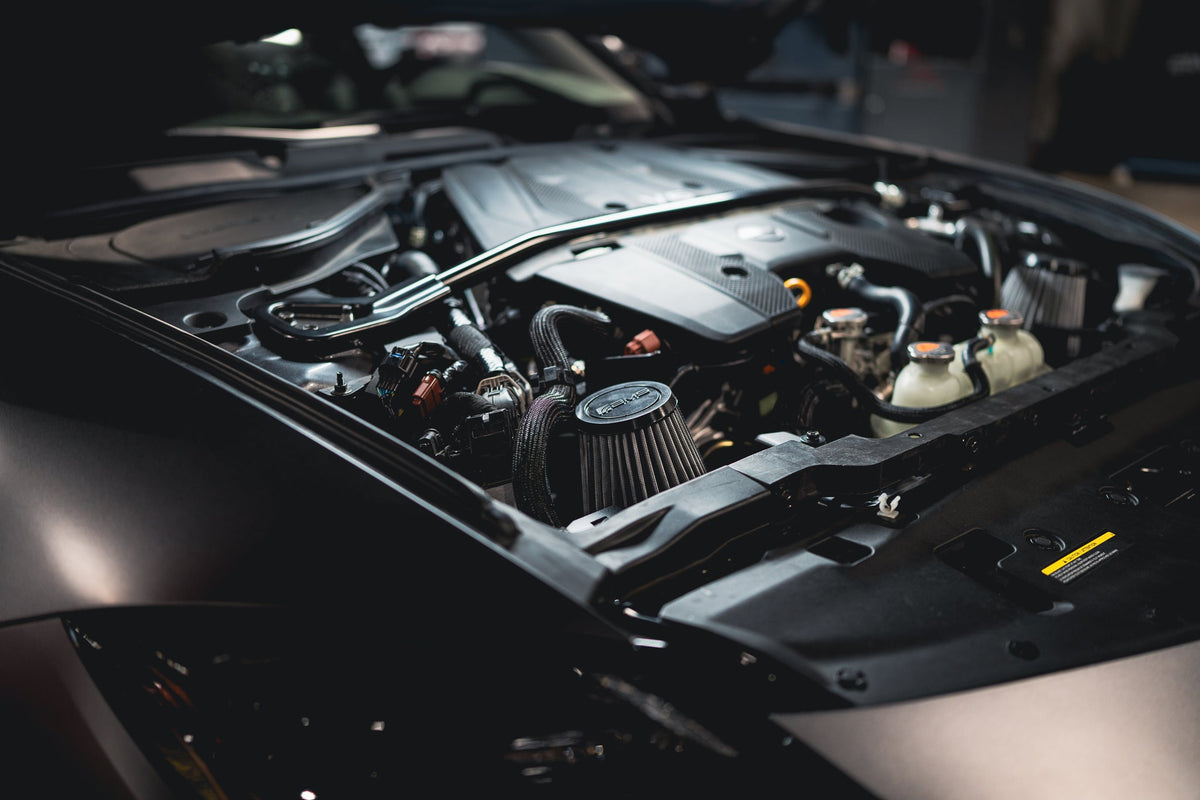AMS Performance Nissan Z 80mm Air Intakes installed