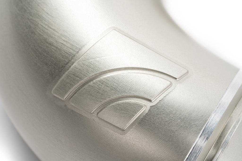 AMS Performance Toyota T24A Billet Throttle Body Inlet machined logo detail