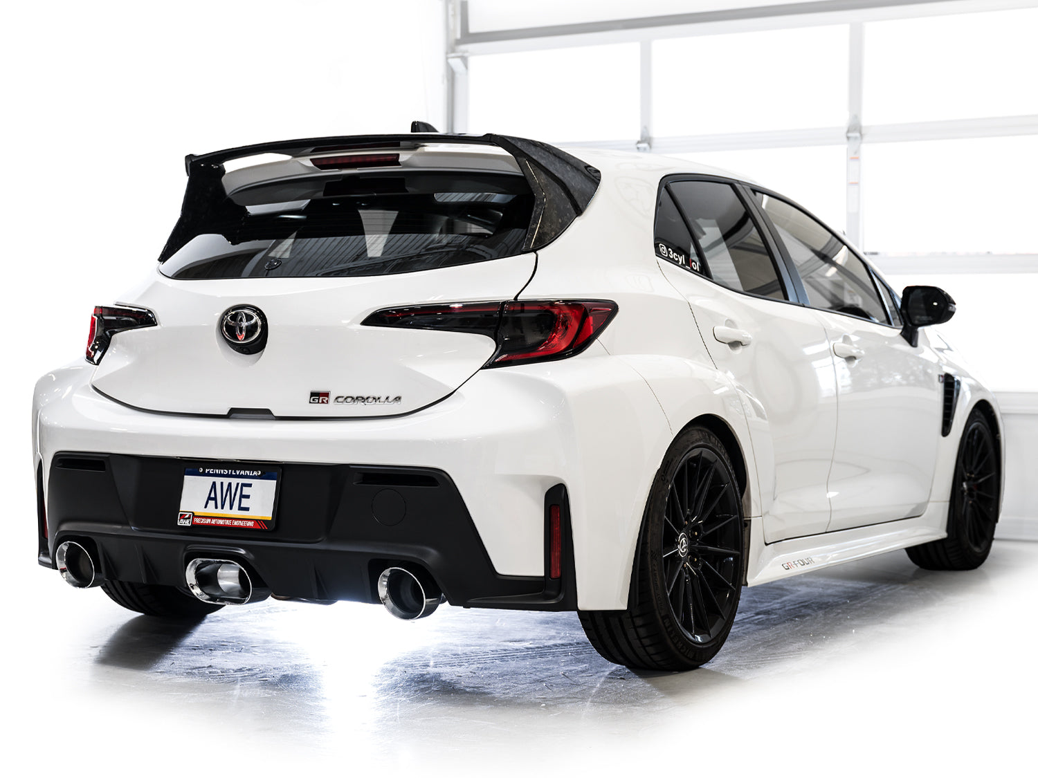 AWE Touring Edition Exhaust installed on Toyota GR Corolla