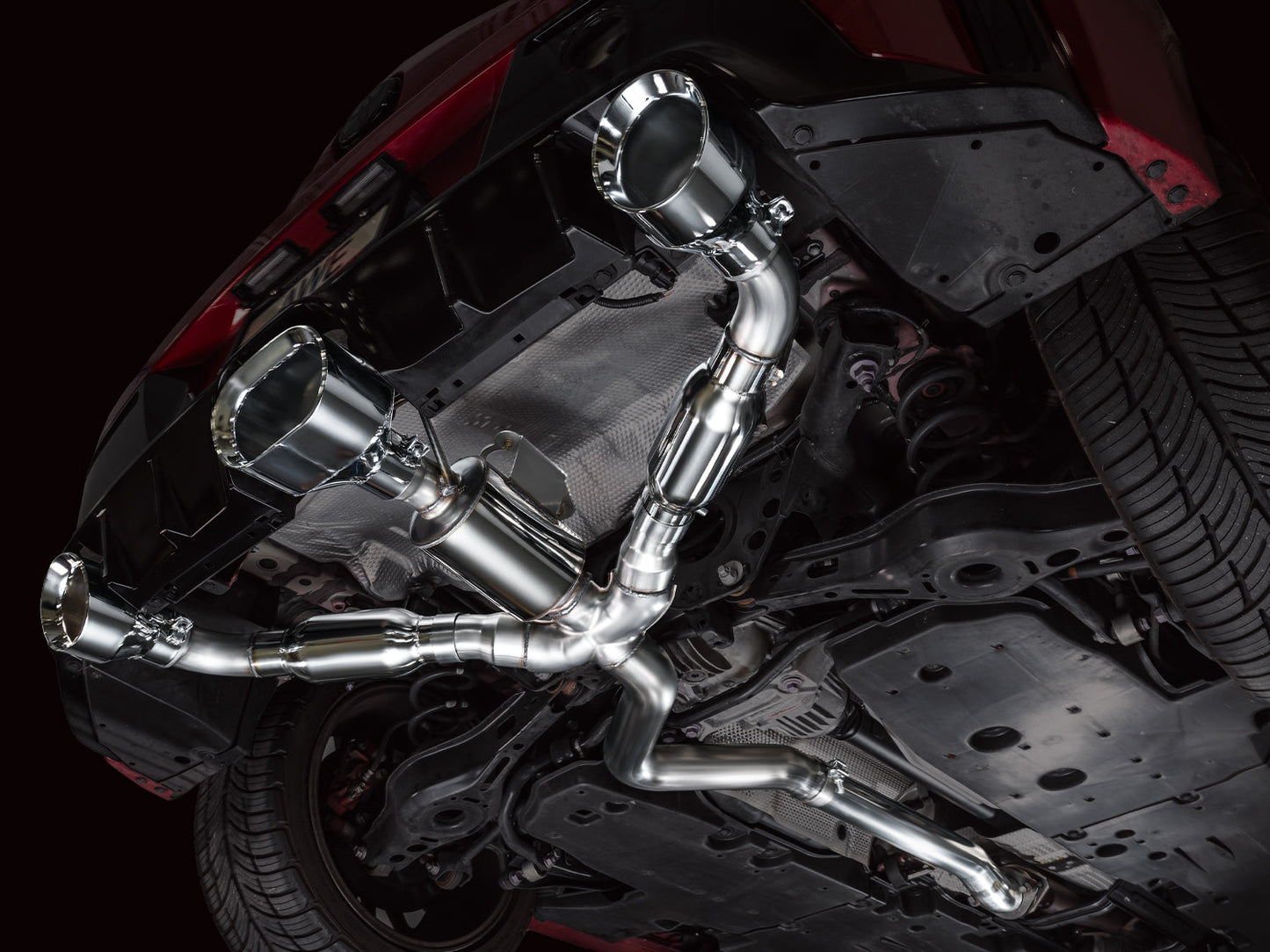 AWE Track Edition Exhaust installed on Toyota GR Corolla