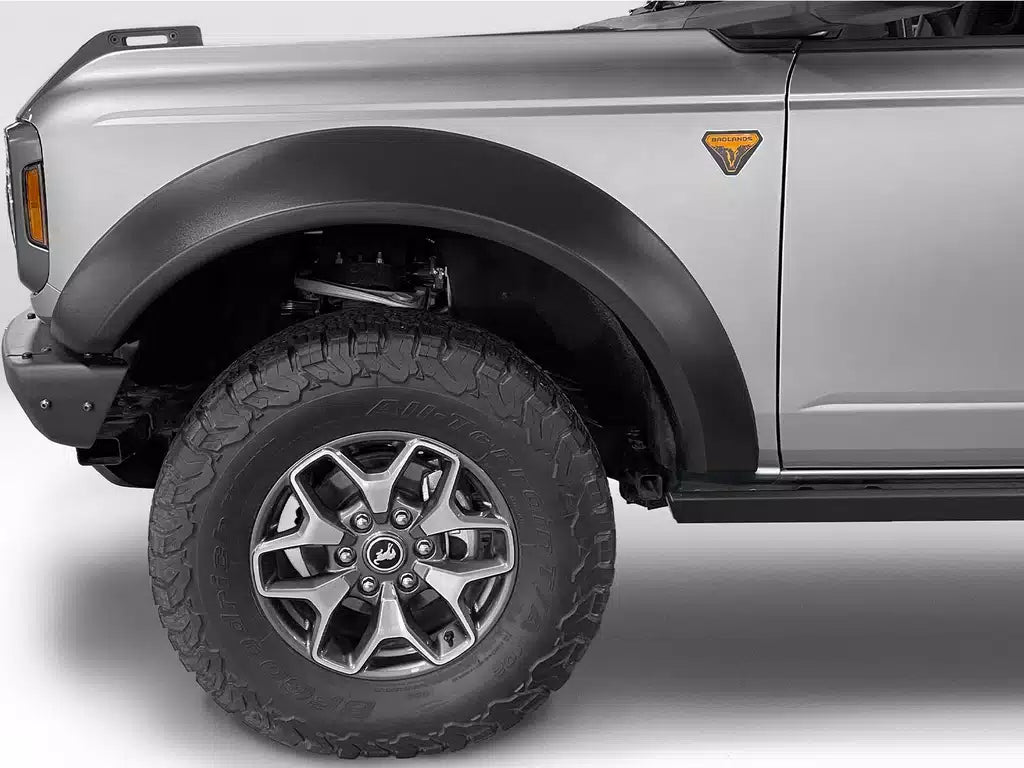 Bushwacker 2021+ Ford Bronco Extend-A-Flares 4pc - Black For 2 Door / 4 Door