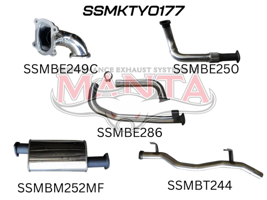 Manta Exhaust HJZ 75,78 Series  3IN Full Exhaust System