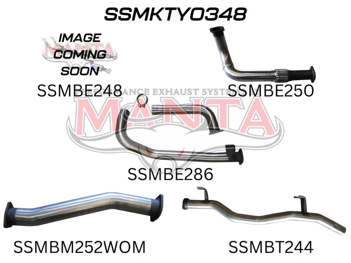 Manta Exhaust HJZ 75,78 Series  3IN Full Exhaust System