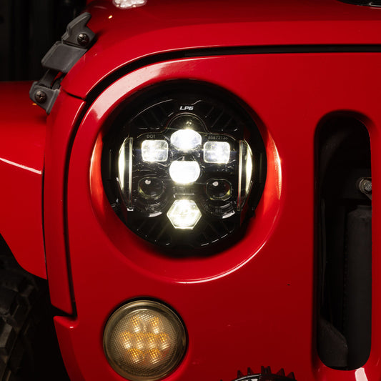 Baja Designs 07-18 Jeep Wrangler JK DOT LP6 LED Headlight Kit (For LED Headlights)