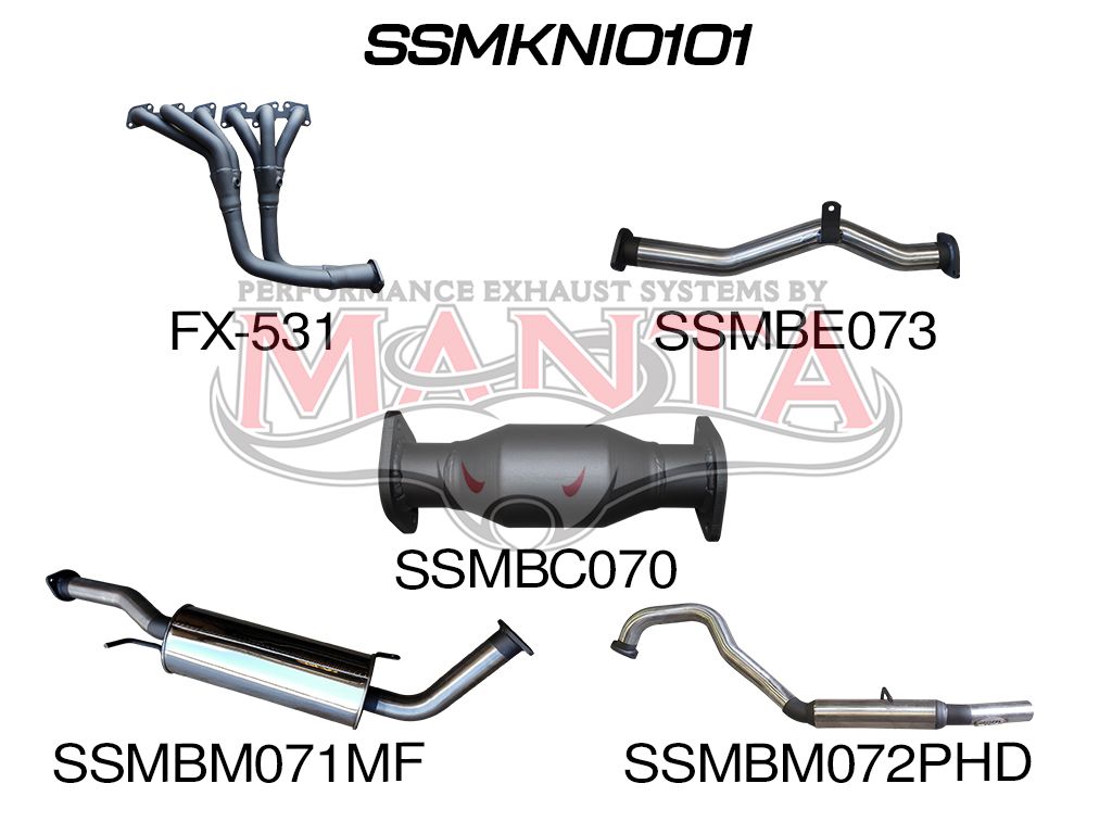 Nissan Patrol Y60/Y61 GU TB48 4.8L 2.5in Manta Full Exhaust System 4 Door 2001-2024