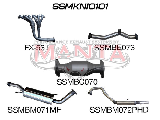 Nissan Patrol Y60/Y61 GU TB48 4.8L 2.5in Manta Full Exhaust System 4 Door 2001-2024